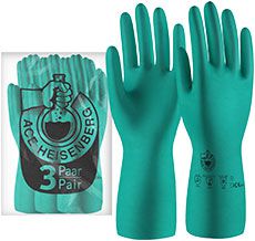ACE Heisenberg 3 Paar Schutzhandschuhe - Chemikalien-Handschuhe - auch für Lebensmittel geeignet